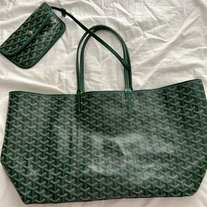 Green Canvas Tote Bag